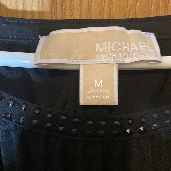 Michael Michael kors shirt open shoulders with bling 3/4 sleeve size medium​​​ - Picture 5 of 9